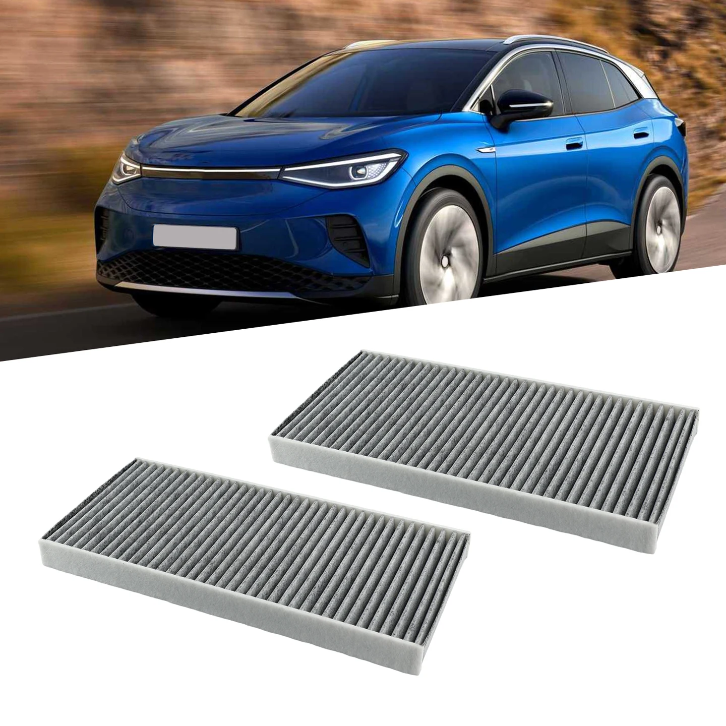 

2Pcs Cabin Filter For ID4 ID.4X ID.4 Crozz 2020 2021 2022 2023 Car Air Conditioner Filter Car Accessories