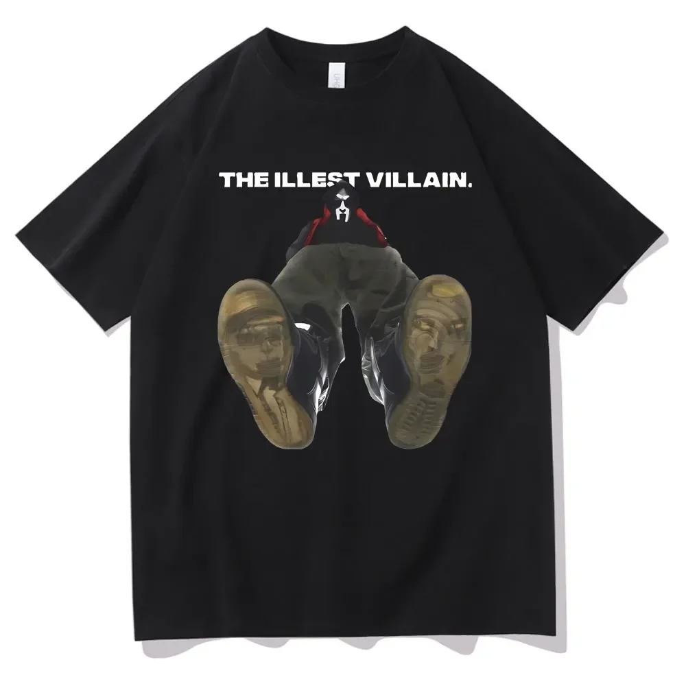 Rapper Mf Doom The Illest Villain Print T-shirt Madvillain Metal 