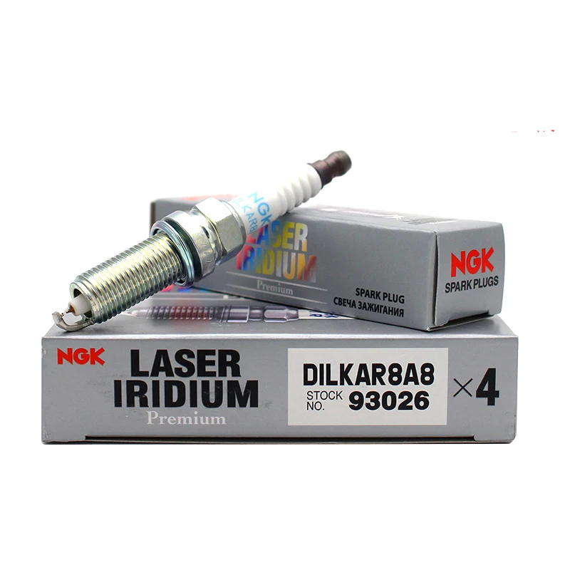 NGK Laser Iridium Spark Plug Set Of 4 - High Ignitability For Acura/Honda ILX, TLX, CRV, Civic L4