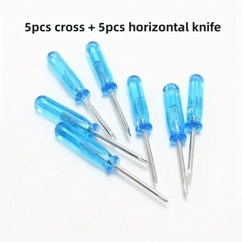 10pcs Mini Screwdriver Set Toy 2mm Cross Word Repair Tool