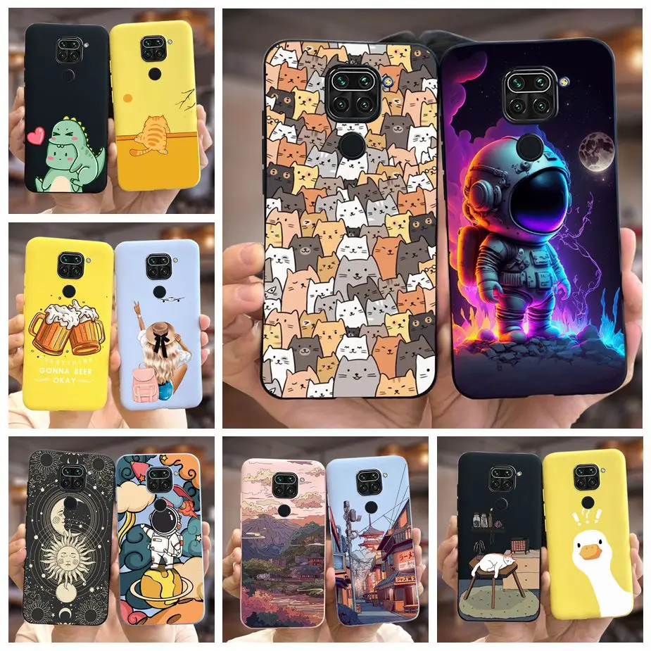 Cute Spaceman Cartoon Soft Silicone Phone Case Bumper