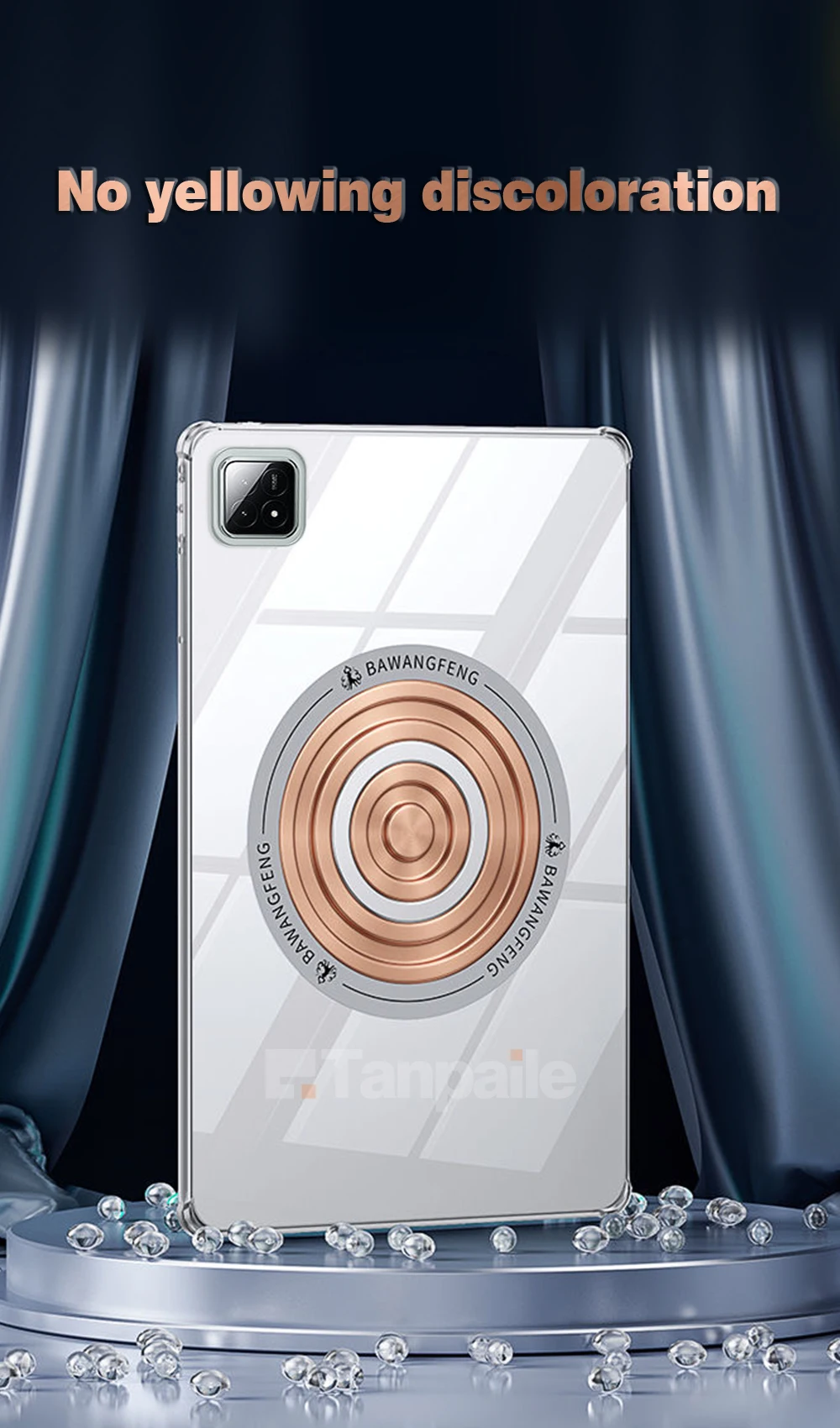 Soft Magnetic Copper Cooling Shockproof Tablet Case