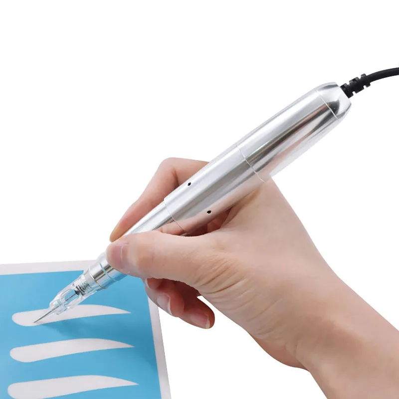 タトゥーマシンプロフェッショナルシルバーアルミニウムスイスモーター