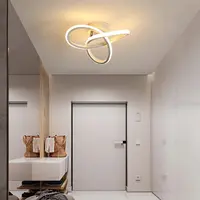 Plafonnier LED, 22 W 2500 LM, plafonnier LED moderne, plafonnier en aluminium doré pour chambre à coucher, salon, blanc chaud, 3000 K 5