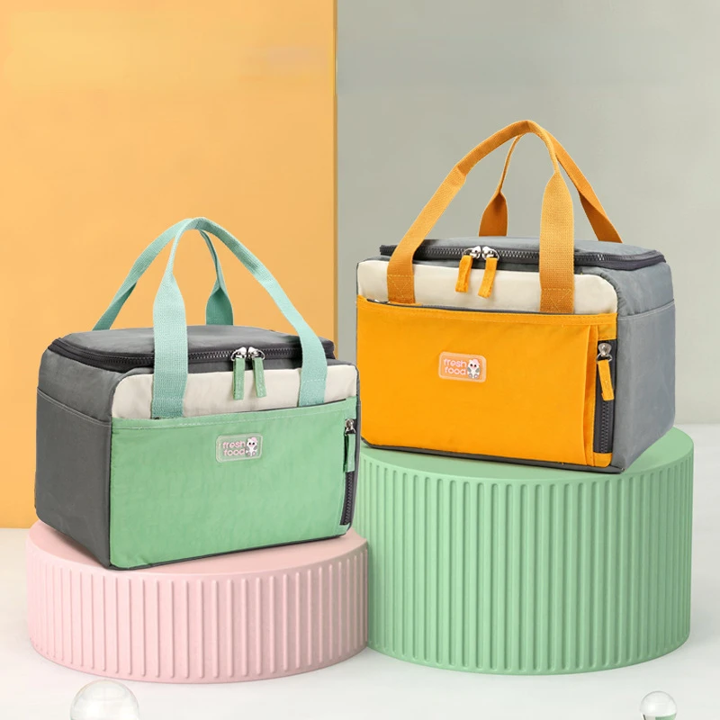 CoCopeaunt New Portable Lunch Bag New Thermal Insulated Lunch Box Tote  Cooler Handbag Lunch Bags for Women Convenient Box Tote Food Bags 