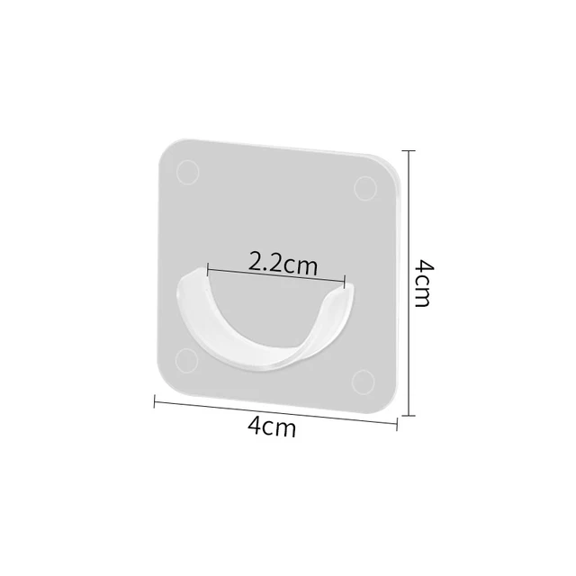 2Pcs Self Ragasztó, Lyukasztás Nélküli Háztartás Távcsövek Támogató Matrica Telescopic Rod Holder Crossbar Falhorogok Rögzítő Tartó - Image 5