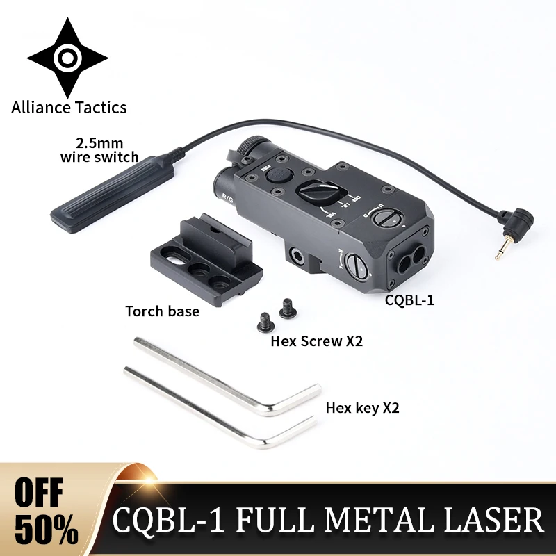 

Tactical CQBL 1 Airsoft Metal White LED Hunting Scout Light Surefir IR Red Green Blue Dot Laser Accessories Weapon Fit 20 mm Rai