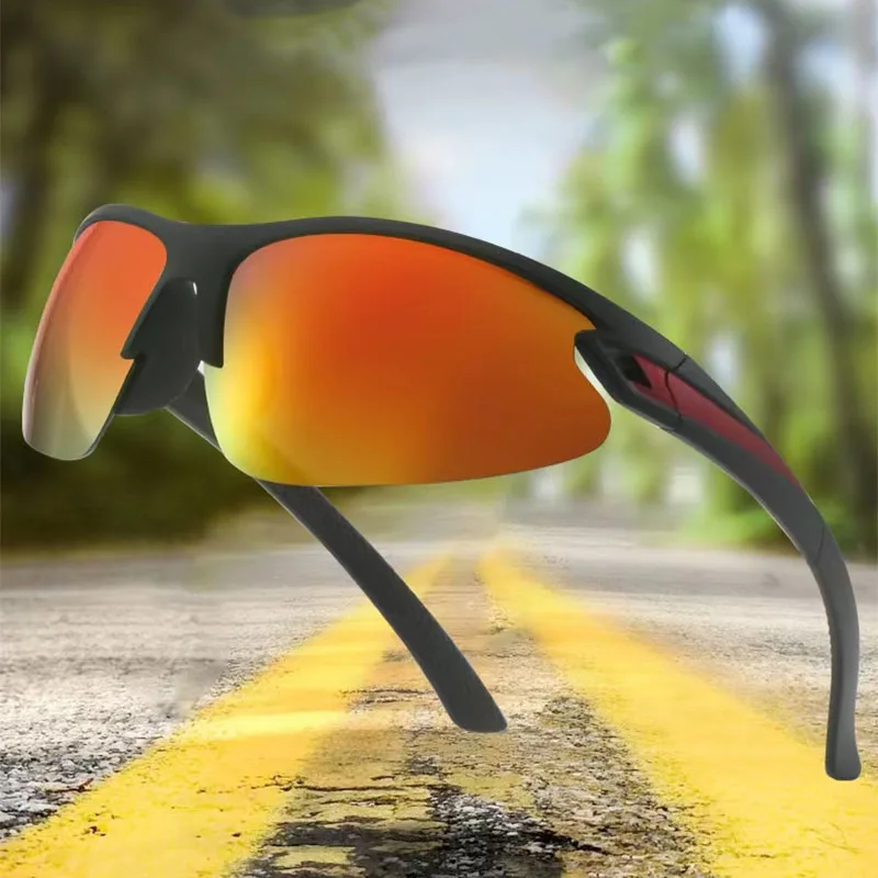 

New Half Frame Oval Form Sunglasses Women's Brand Designer Movement Sun Glasses Men's Outdoor Cycling Eyewear UV400 Gafas De Sol