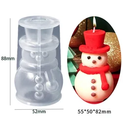 Festive 3D Faceless Santa Silicone Mold for DIY Christmas Crafts and Home Gifts (D)