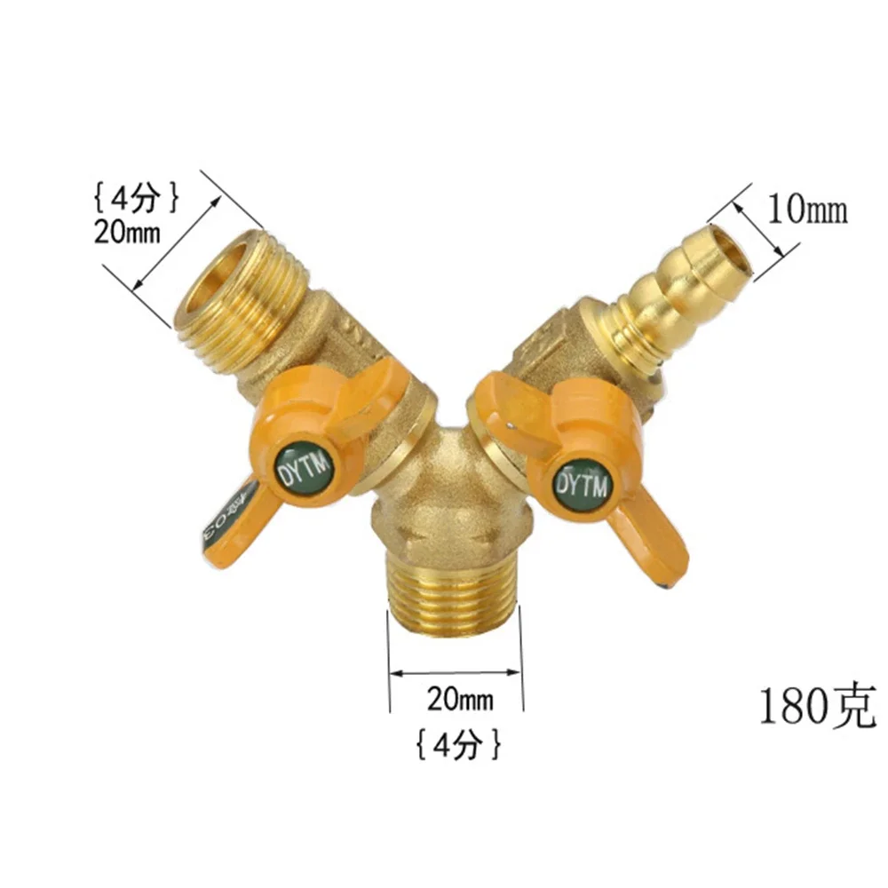 All Copper 4 Points Gas Valve Copper Ball Valve Core Inner And Wire Tee Gas Natural Switch Ball