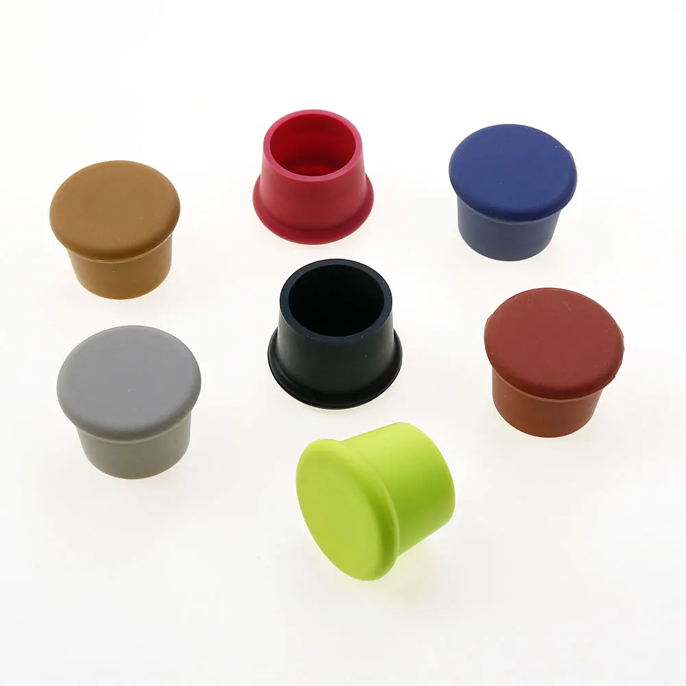 Silicone world Red Wine Bottle Stopper Silicone Wine Stopper Leak Free Freshness Plug Beer Beverage Champagne Closures wine stopper