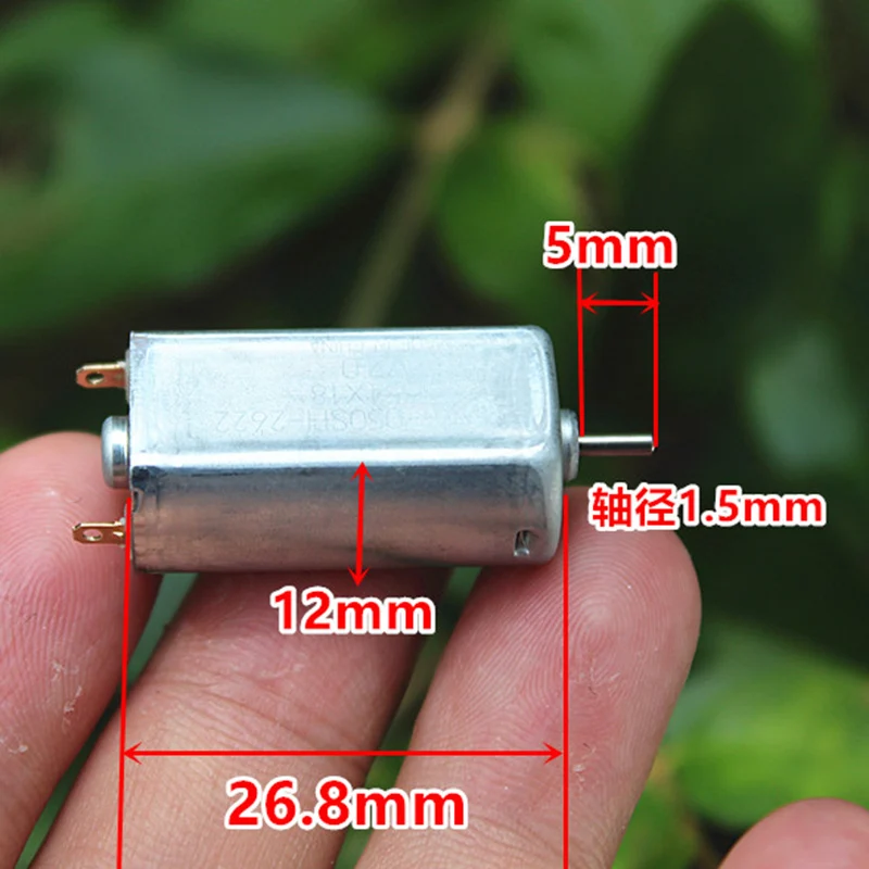 MABUCHI FF-050SH-2622 미니 050 모터 DC1.5V-3.7V 2V 20000RPM 고속 귀금속 브러시 전기 모터 DIY 면도기 취미 장난감