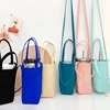 Portable Water Bottle Holder Carry Bag Coffee Cup Storage Sleeve Cover Canvas Printing Milk Tea Set Cute Cartoon Bottle Cover