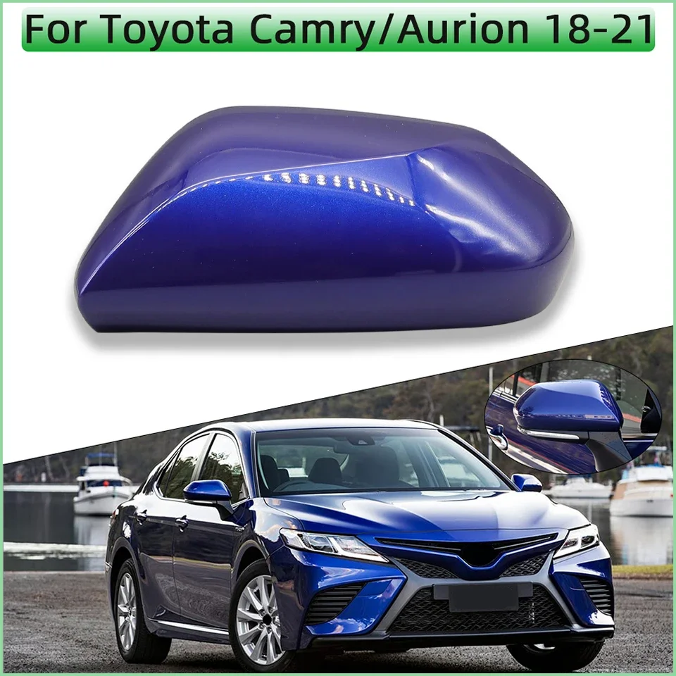 

Car Door Outside Mirror Cover Cap For Toyota Camry Altise 70 LE Aurion 2018 2019 2020 2021 Exterior Wing Mirror Housing Shell