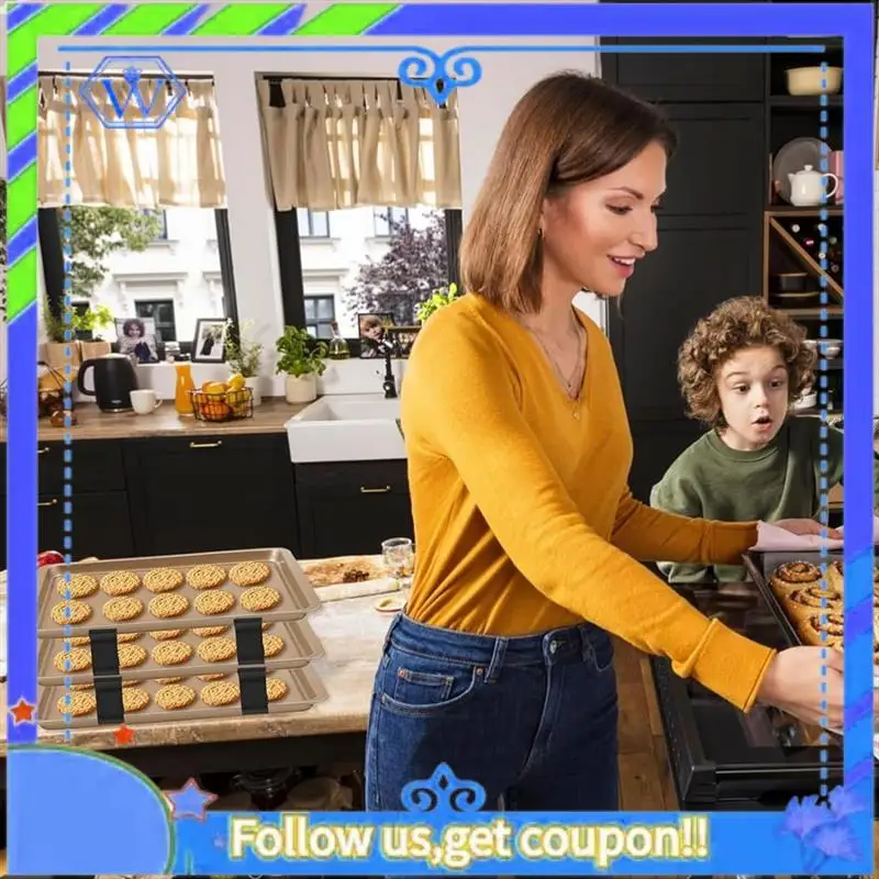 Easy To Use 12PCS Baking Sheet Stackers Tray Stackers Baking Sheet Rack Tray For Cookie Sheets For Kitchen, Picnic, BBQ