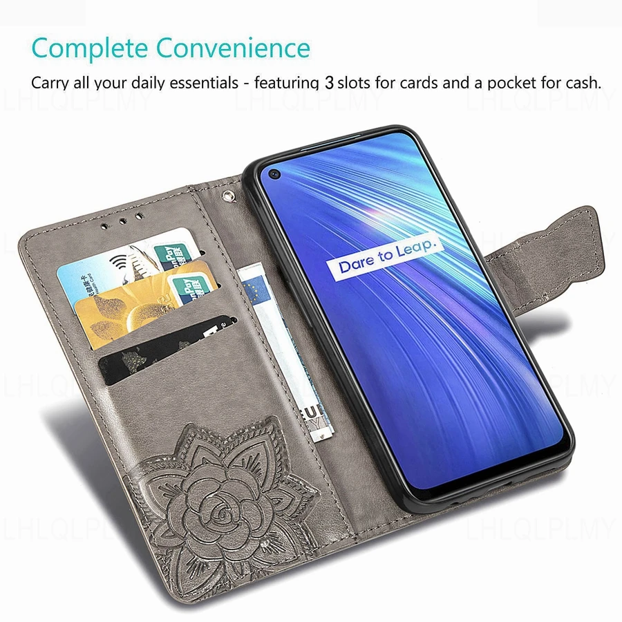 Butterfly Flower Leather Flip Wallet Phone Case Cover