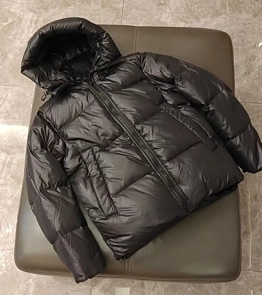 winter new hooded thicken men's warm down jacket business casual medium and long outer wear