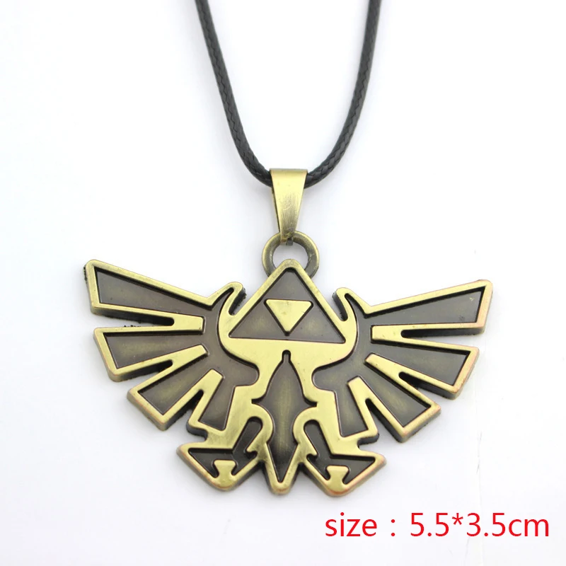 Zeldas Necklace Game Peripheral Man Jewelry Cosplay Weapon Leather String Necklace Boyfriend Fans Gift