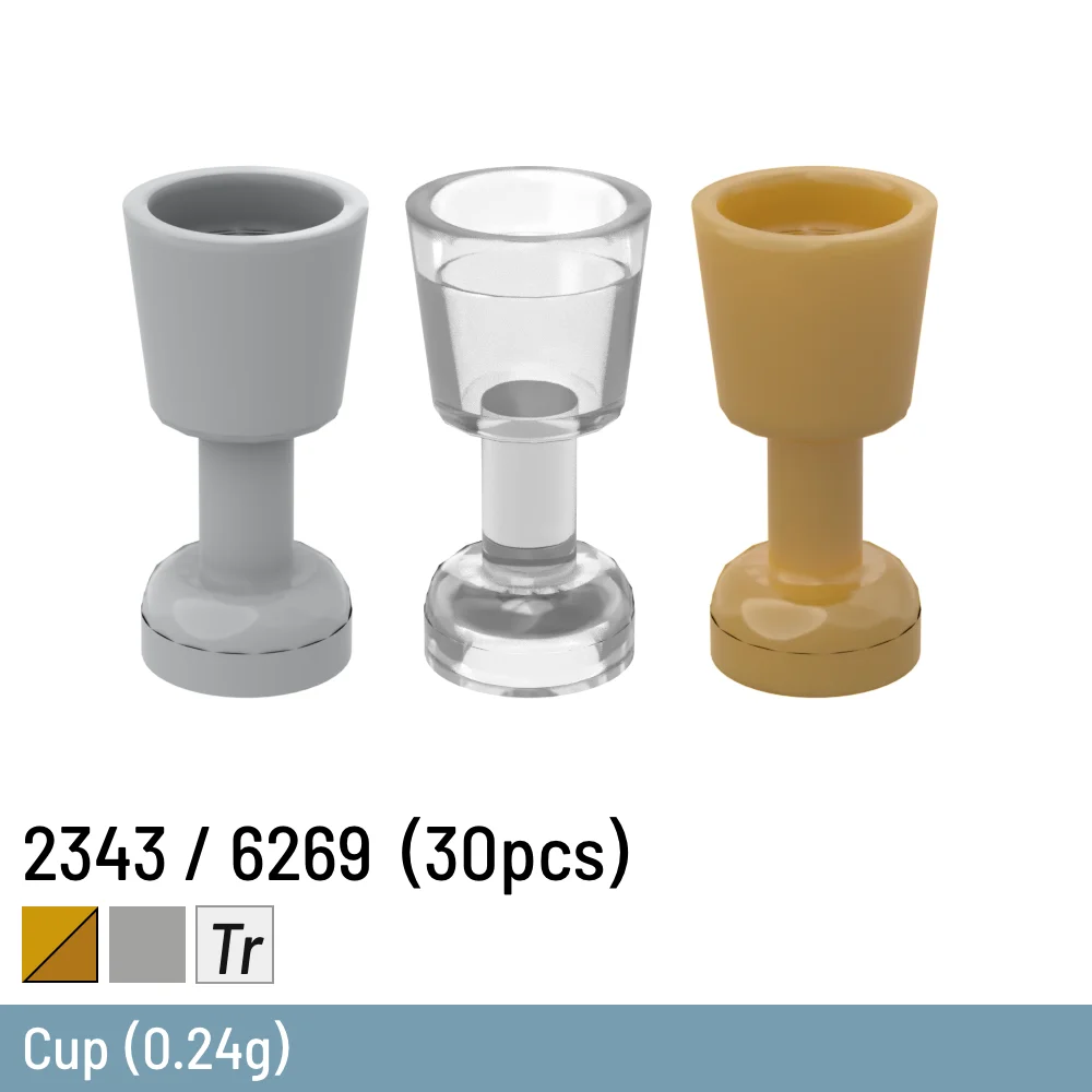 

30 Pcs / Lot DIY Building Blocks Cup Size Compatible With 2343 / 6269 Brick Plastic Toys for Children