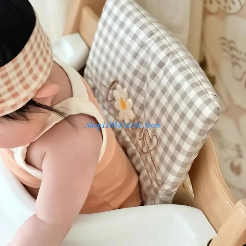 꽃 프린트 식사 의자 쿠션  하이 체어 쿠션 패드 어린이 성장 의자 패드 방진 등받이 쿠션