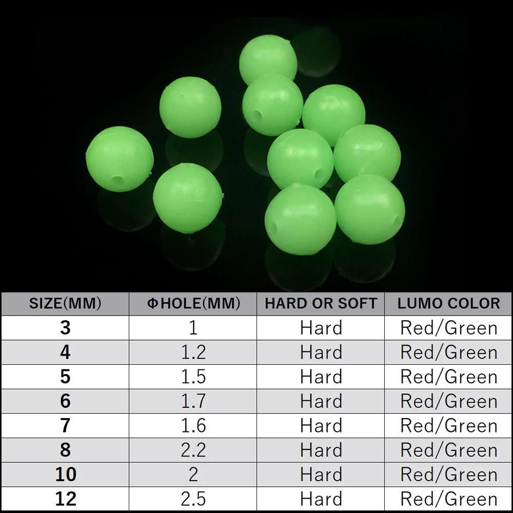 100 Perline Fluorescenti Per Pesca – 5mm – Verdi – Terminali E Montature – Esche E Accessori Per Finali - 2