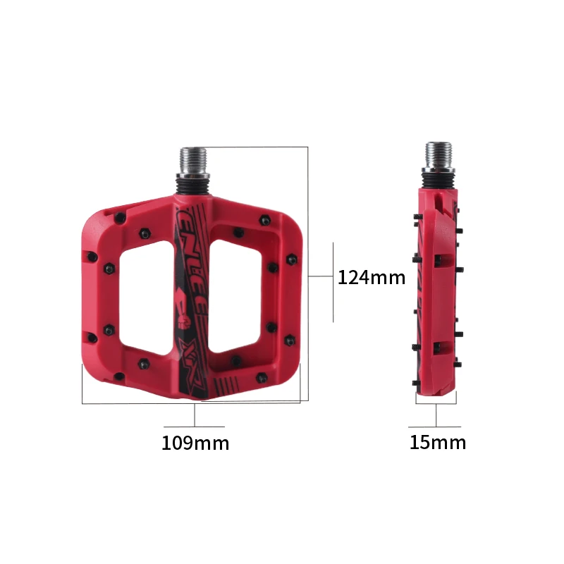 Description Picture 6 of itemENLEE Ultralight Seal Bearings Bike Pedals Cycling Nylon Road bmx Mtb Flat Platform Bicycle Parts Accessories T991