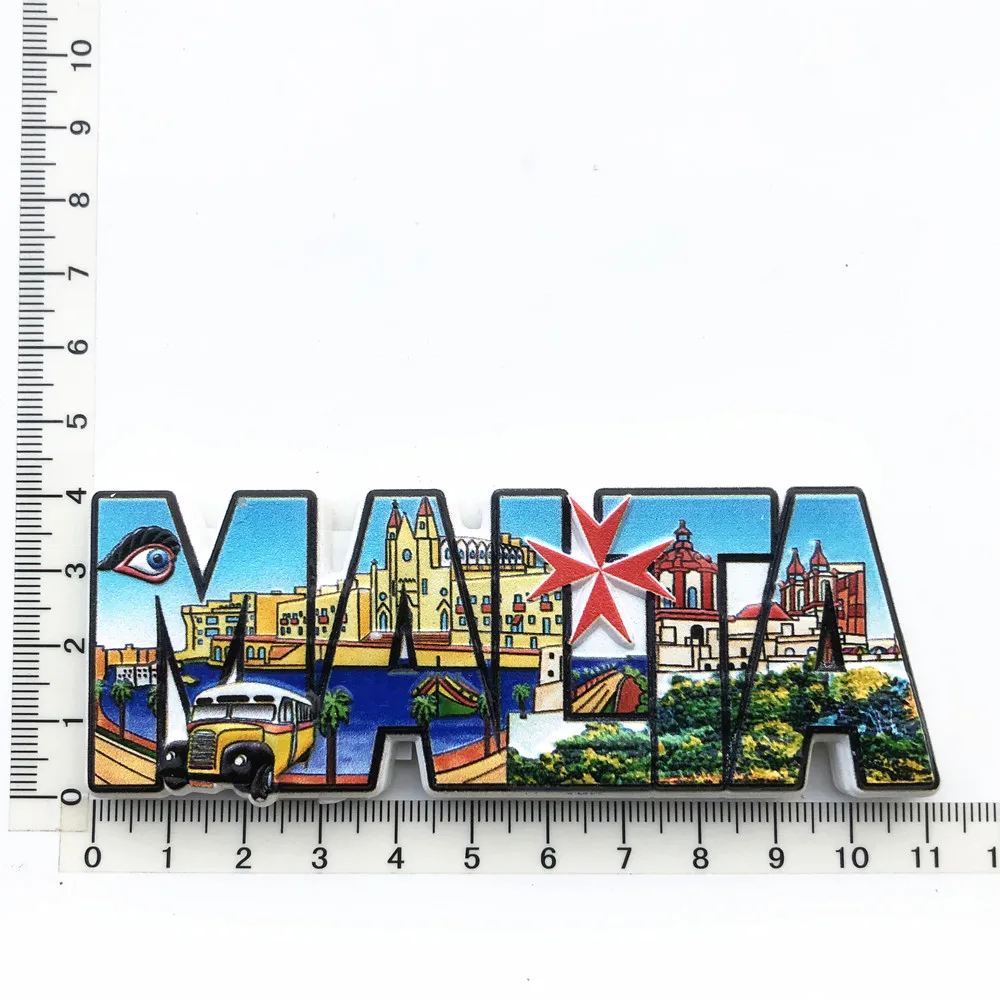 Muyu Magnet Magnete Frigorifero 3D – Rana Di Gozo Island, Malta – Souvenir Da Viaggio Fatto A Mano In Resina, 8x10,8 Cm