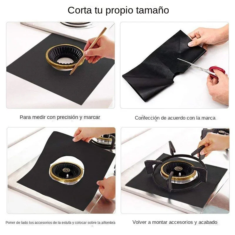 2/4/8pcs 27x27cm Gas Stove Protectors Cooker Kitchen Burner Covers gas stove protector gas burner cap