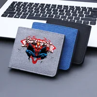 Superhero Spiderman Spider-Man Men Boys Card Holder Wallet Male Money Bag ID Photo Bank Holder Short Purse Credit Card Case Bag 1