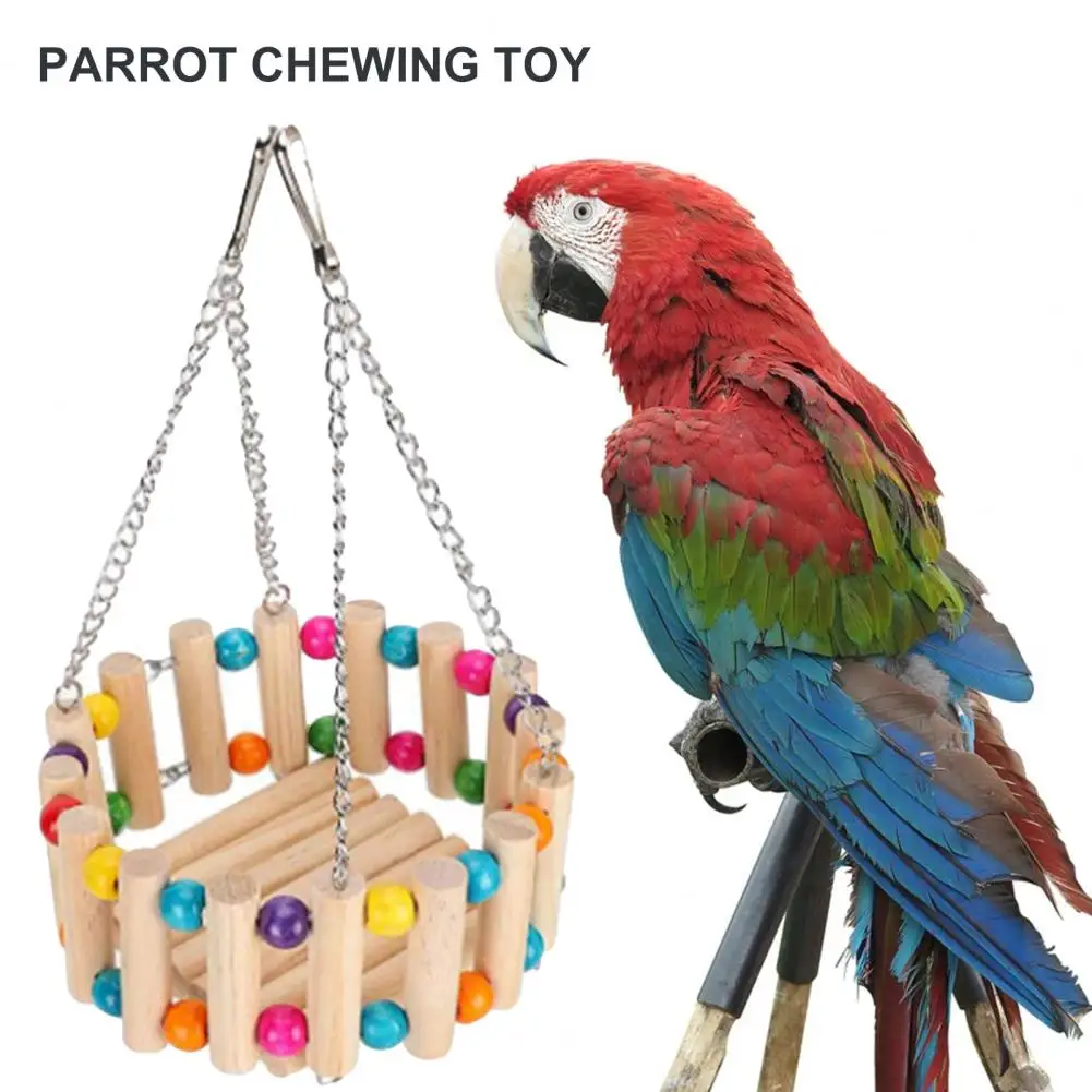 

Wide Applicability Recreational Hanging Stairs Pet Parrot Chew Toy Pet Supplies