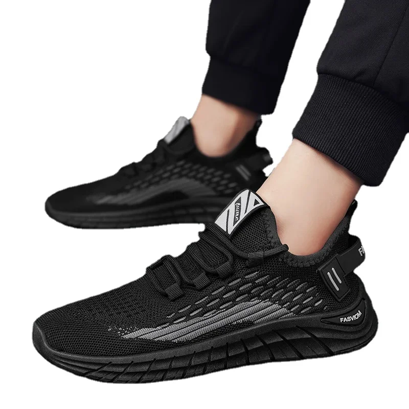 Men Running Shoes New Male Walking Shoes Breathable Lace Up Men Chunky Sneakers Best Outdoor Sports Tennis Non-slip Casual Shoes