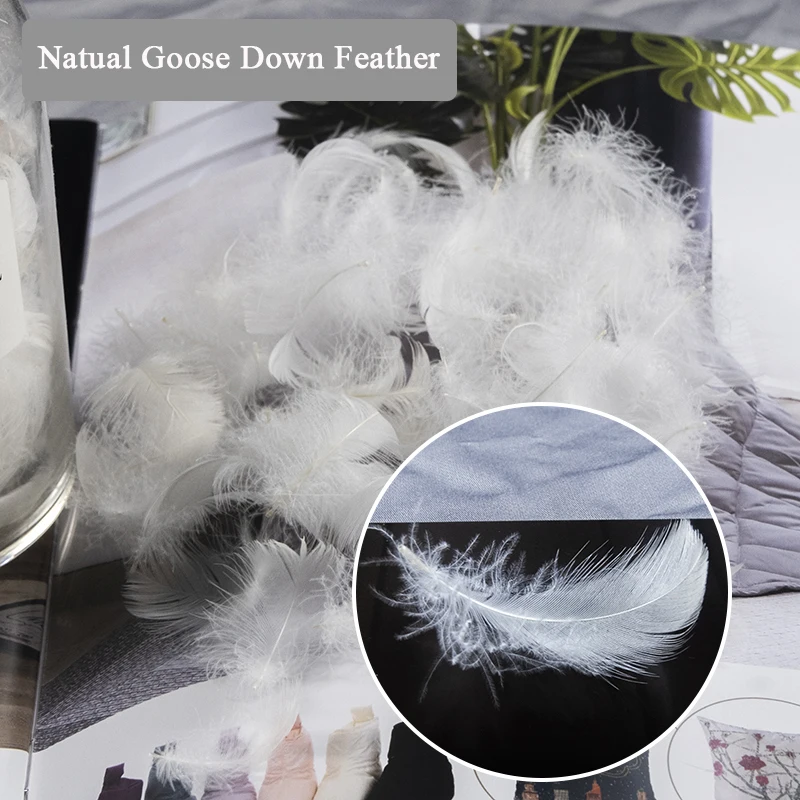 30x50 50x70 45x45 50x50cm 100% Cotton Goose Down Feather Big Long Sofa Body Waist Backrest Chair Sitting Cushion Padding Pillow 3