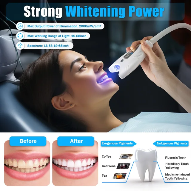Teeth Whitening Machine Mobile Teeth Bleaching Accelerator Machine Whitening Light Accelerator Mobile LED Light