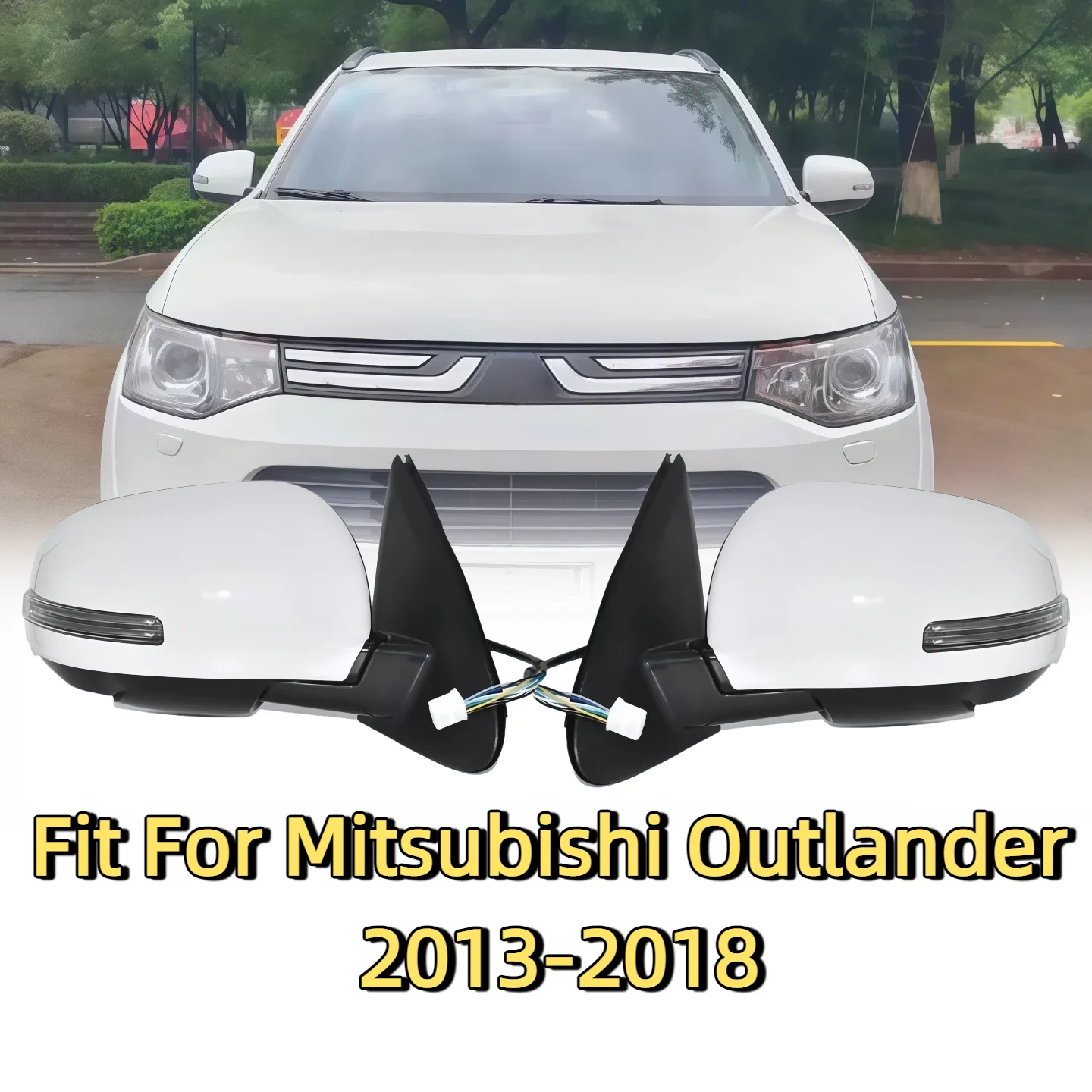 Complete zijspiegels Voor Mitsubishi Voor Outlander 2013 2014 2015 2016 2017 2018 Achteruitkijkspiegel Deur Wing Spiegel Assy Auto Exterieur Zijspiegel Montage Volledige deurvleugelspiegel (Kleur : W Complete zijspiegels Voor Mitsubishi Voor Outlander 2013 2014 2015 2016 2017 2018 Achteruitkijkspiegel Deur Wing Spiegel Assy Auto Exterieur Zijspiegel Montage Volledige deurvleugelspiegel (Kleur : W