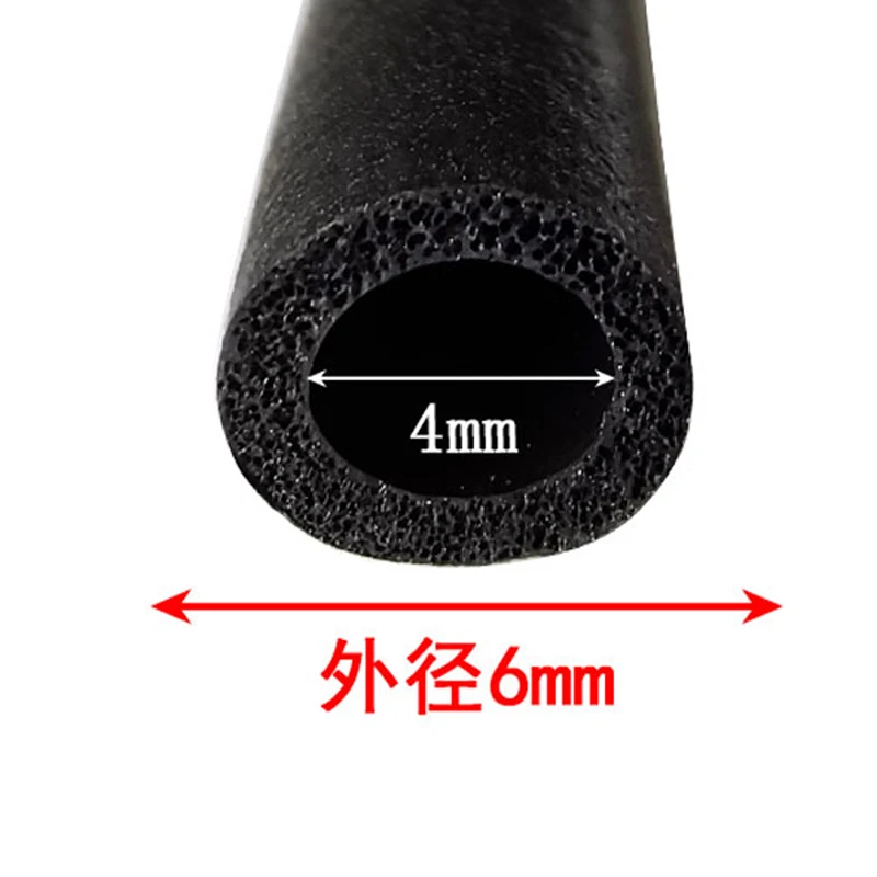 1M Hollow Tube Elastic Soft Silicone Sponge EVA Foam Round Tube Distribution Box Cabinet Waterproof And Dustproof Sealing Strip