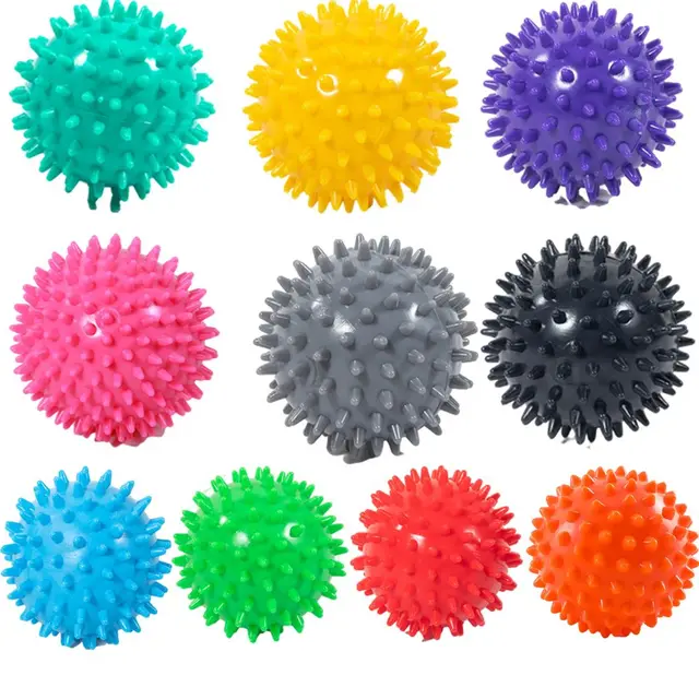 Hedgehog Ball 7cm Yoga Spiky Massage Ball Fitness Fascia Ball Grip Ball Foot Massage Relaxation Prick Ball