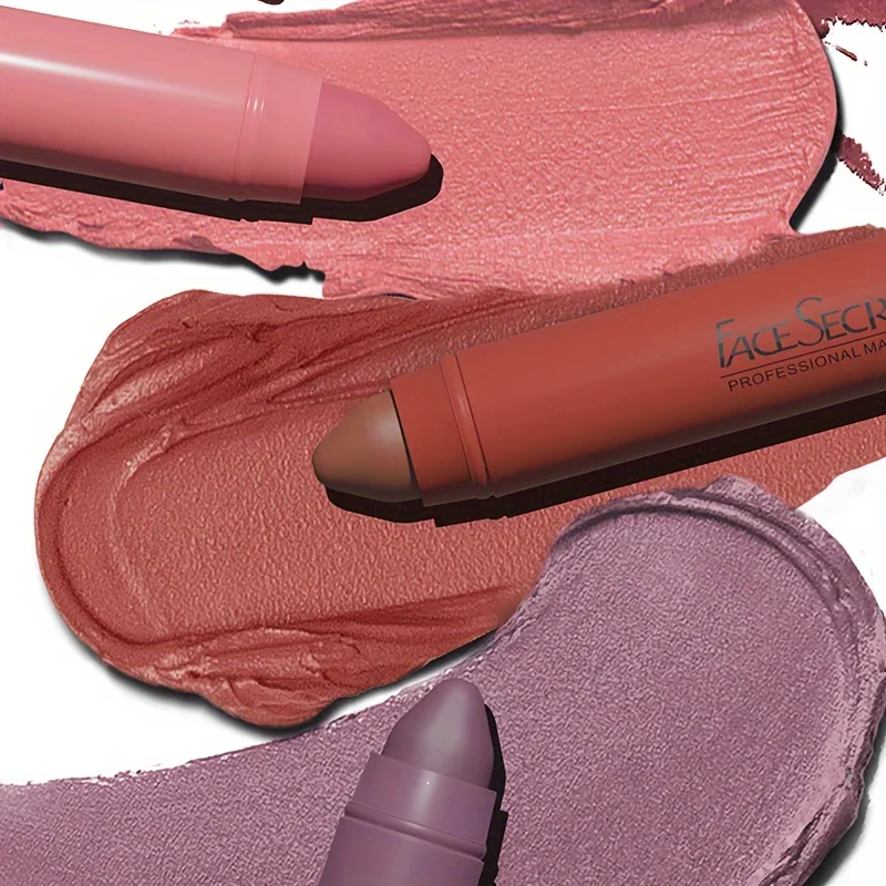 3pcs/Set Nude Matte Velvet Lip Makeup Lip Liner + Lipstick + Lip Oil Long-lasting Waterproof Matte Lipstick Matte Lip Kit 6