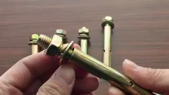 Carbon Steel Color Galvanized M6 M8 M10 M12 M14 M16 M18 M20 Hexagonal Head Expansion Screw Concrete Sleeve Anchor Bolt