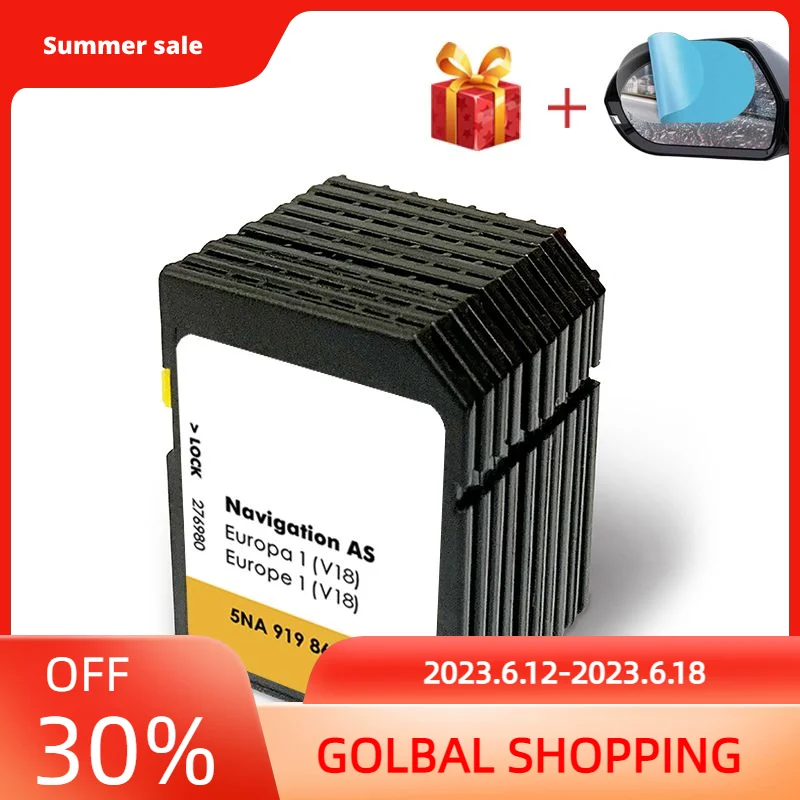 Genuine Vw Discover Media Navigation As Map Uk Europe Sat Nav Sd Card 