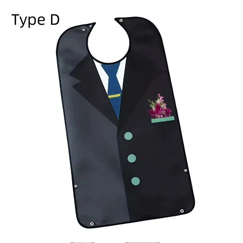Adult Waterproof Adult Mealtime Bib Cloth Protector Clothes Bib Cook Protector Tool Aid Cook Dining Clothes Disability Aid Apron 3