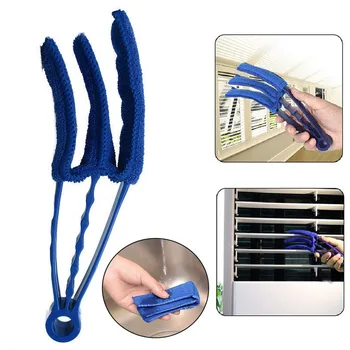 1/2pcs Microfiber Blinds Cleaning Brush Window Cleaner Duster Air Conditioner Brush Detachable Washable Blind Dust Removal Brush