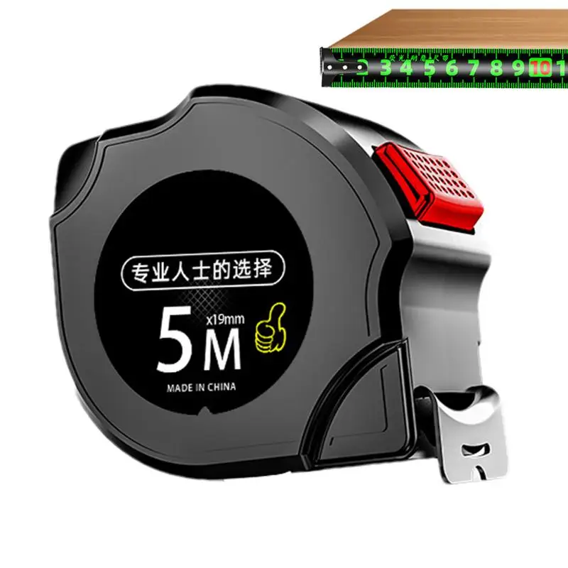 

Измерительная лента Выдвижная флуоресцентная автоблокировка измерительная лента против царапин Быстрая блокировка легко читаемая точность