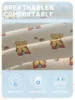 1 Cartoon Cute animal bear Printed Matte Fitted Sheet, Bedroom Printed Bed Cover, Bedding (Excluding Pillowcases) 5
