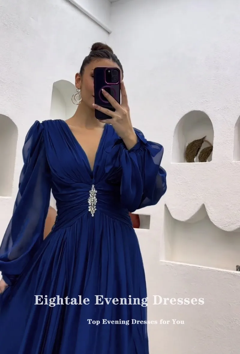 pale blue chiffon dress Amoris T709 Elegant Chiffon Mini Dress with Neck Scarf Light Blue / XXS main image 1