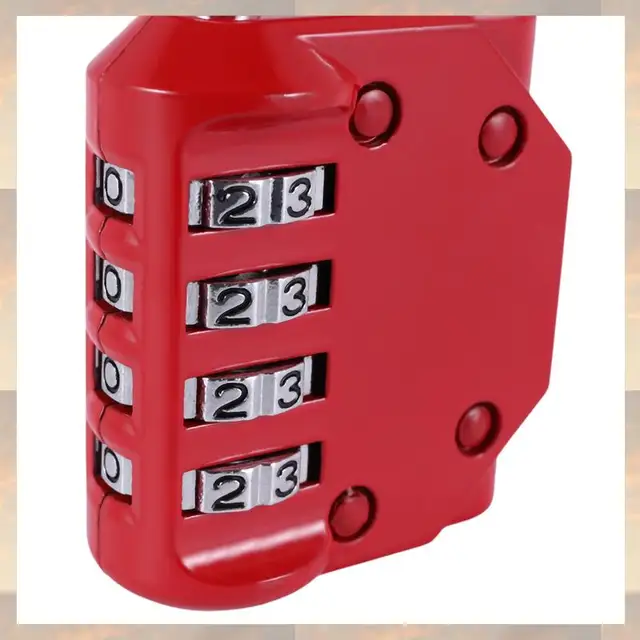 2025 New-4 Pack Code Padlocks, 4 Digit Long Shackle Resettable Pad Lock For Outdoor Gate, Shed, Fence, Hasp Storage, Gym Locker 4