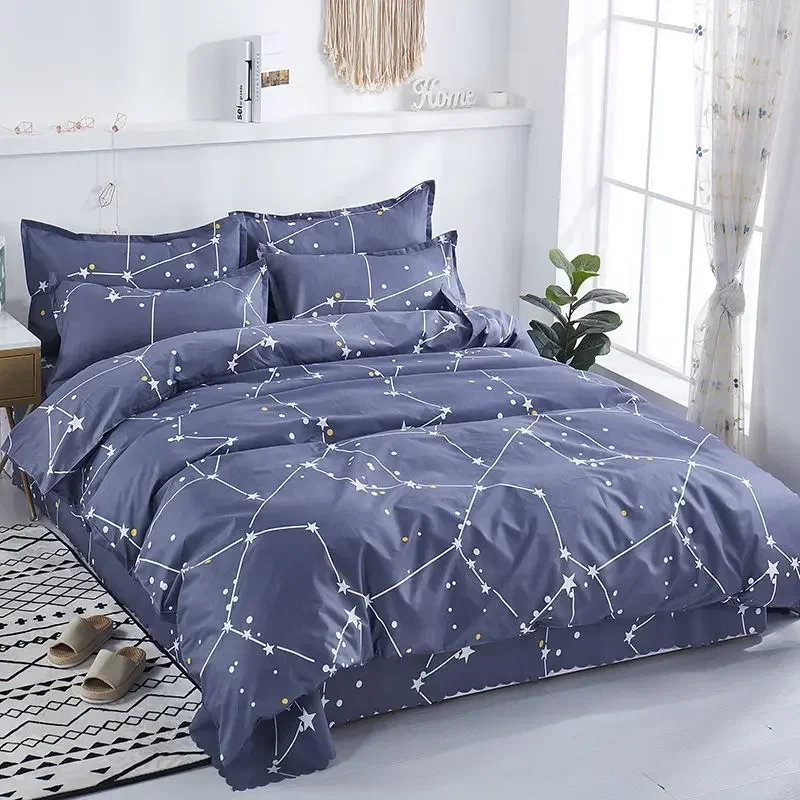 

Thickened duvet cover, single piece, autumn/winter washed cotton, single student bedding, duvet cover, bed sheets, 3/4pcs
