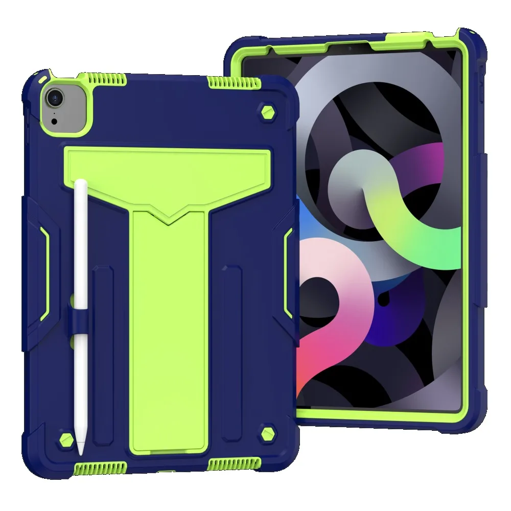 Durable Tablet Case with Built-In T-Shaped Stand and Shock Resistance