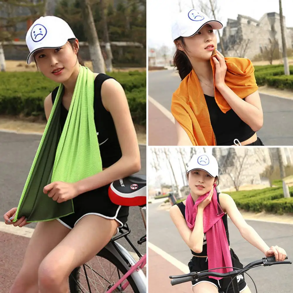 1Pcs Outdoor Sports Microfiber Pocket Towels Fast Drying Super Absorbent Cooling Soft Towel For Swimming Pool Yoga Beach Camping