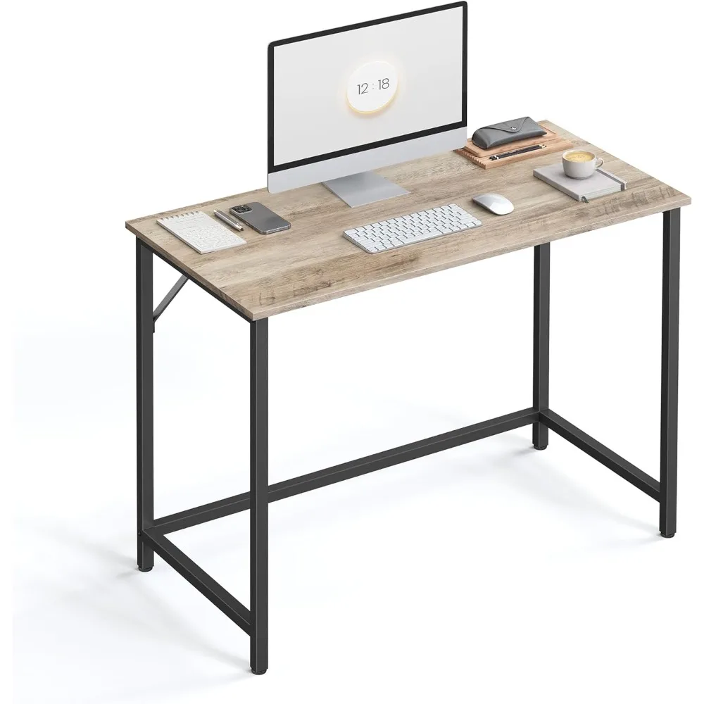 Computer Desk, Gaming Desk, Home Office Desk, for Small Spaces, 39.4  Inches, Modern Style, Metal Frame