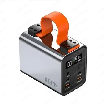 100W metal case 60000mah power bank super fast charging notebook digital display mobile power supply 1